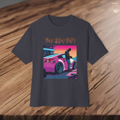 Nissan 370z Synthwave-Premium, Ultra Soft Unisex Oversized Boxy Tee