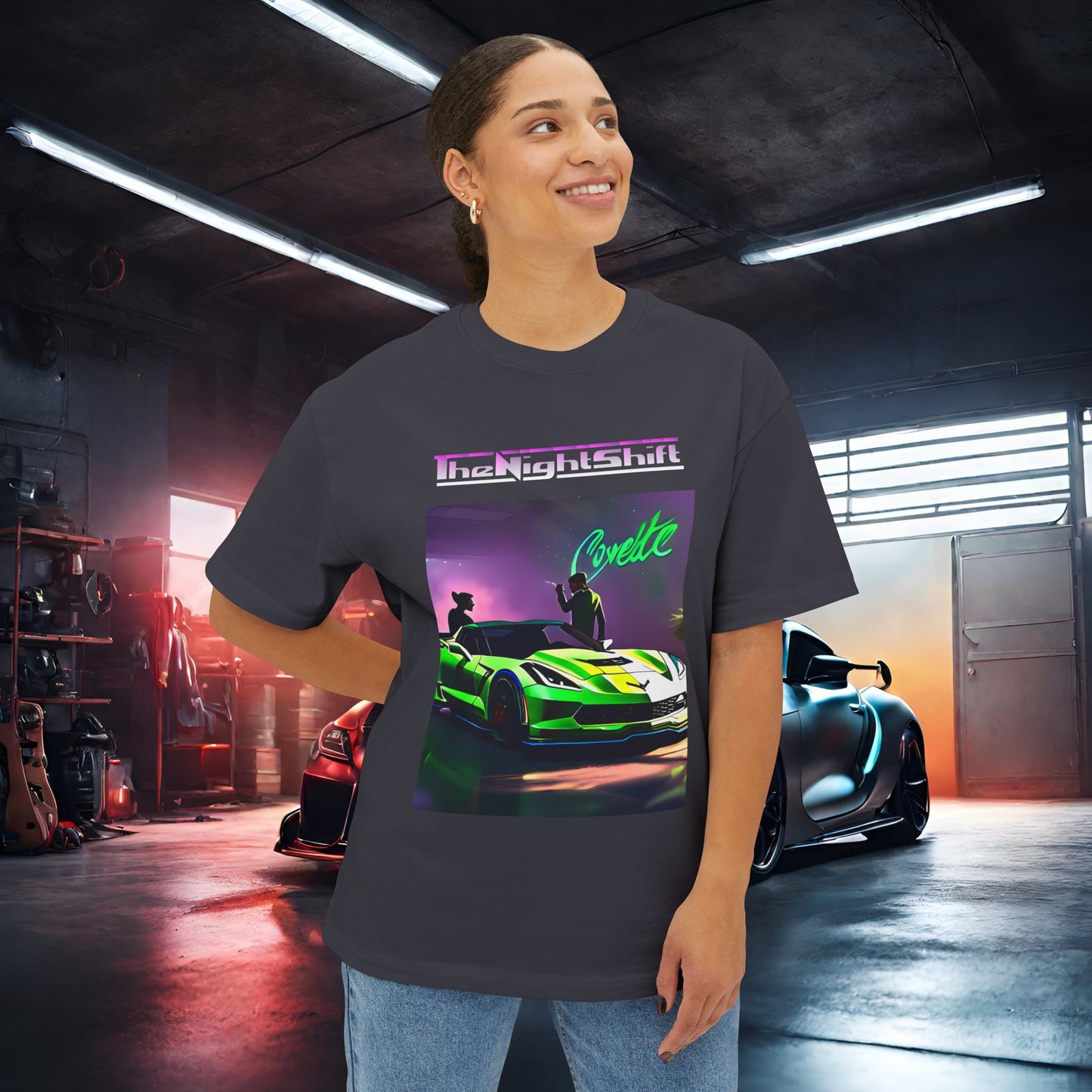 Chevy C7 Corvette-Premium, Ultra Soft Unisex Oversized Boxy Tee