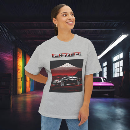 Infiniti G37 Sedan Mt Fuji-Premium, Ultra Soft, Unisex Oversized Boxy Tee