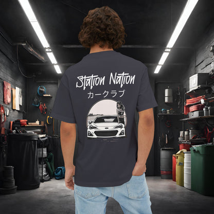 Station Nation-Premium, Ultra Soft Unisex Oversized Boxy Tee