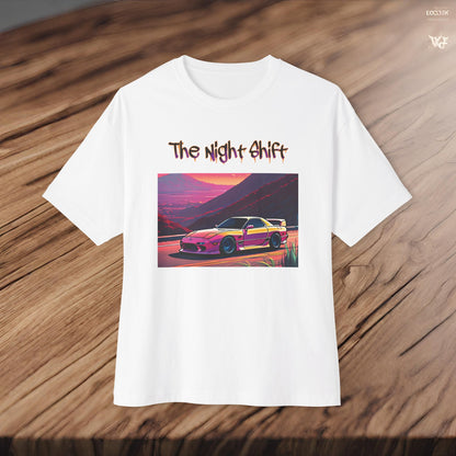 Mazda RX7 Synthwave-Premium, Ultra Soft Unisex Oversized Boxy Tee