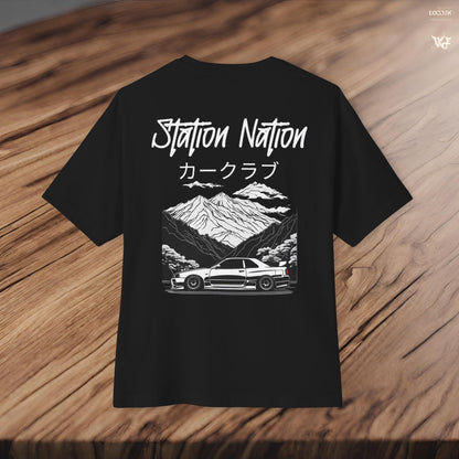 Station Nation-Premium, Ultra Soft Unisex Oversized Boxy Tee