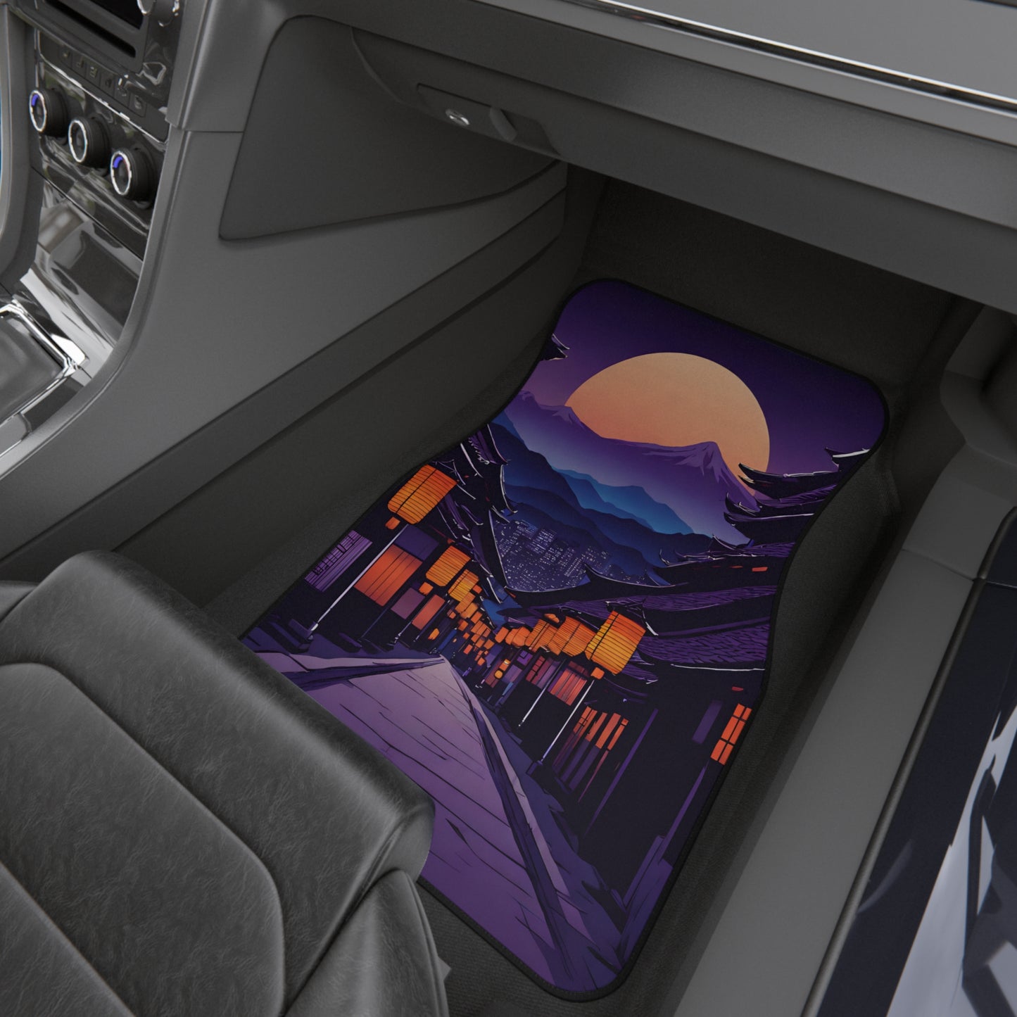 Lamplight Japanese Traditional Village-Premium, High Quality Car Floor Mats (Set of 4)