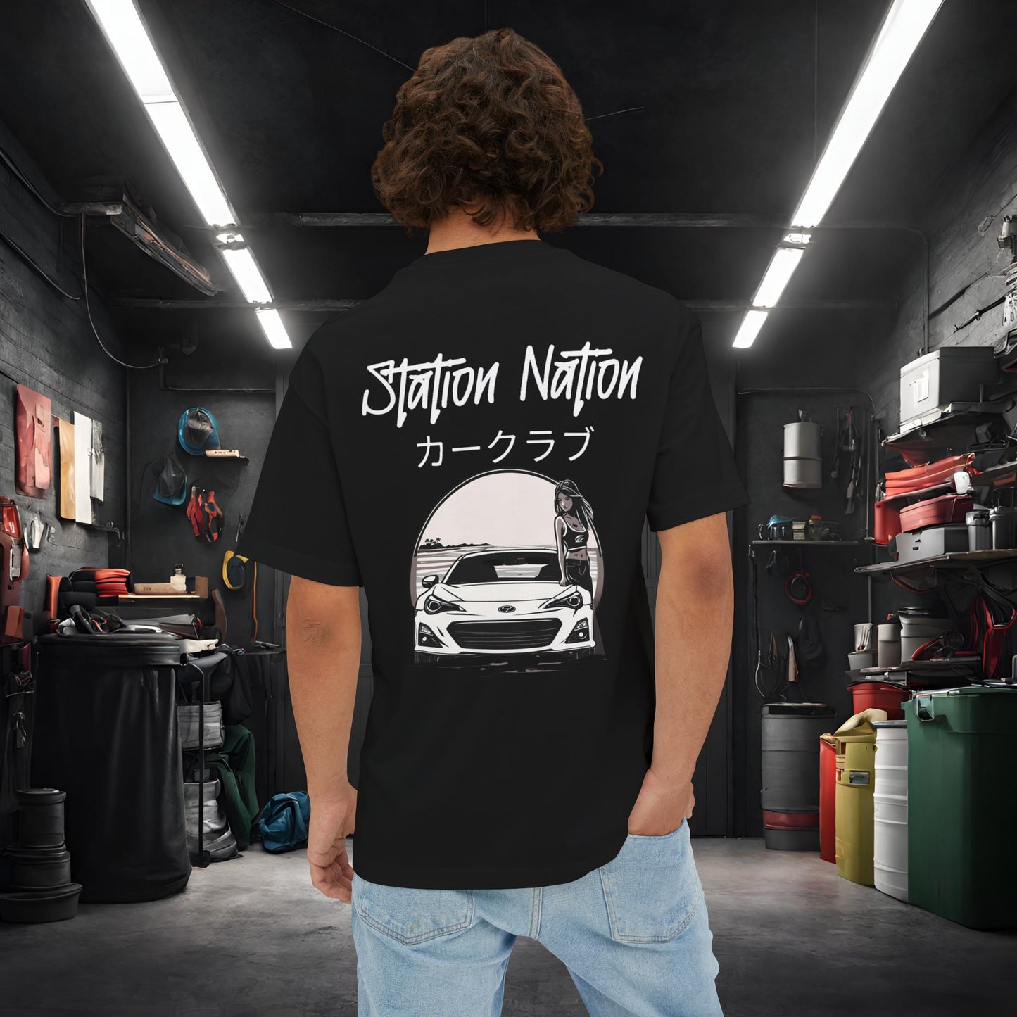 Station Nation-Premium, Ultra Soft Unisex Oversized Boxy Tee