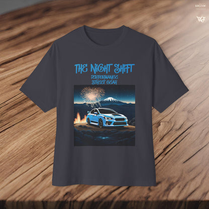 Subaru WRX/STI Fireworks In The Mountains - Premium, Ultra Soft Unisex Oversized Boxy Tee