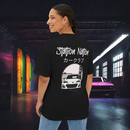 Station Nation-Premium, Ultra Soft Unisex Oversized Boxy Tee