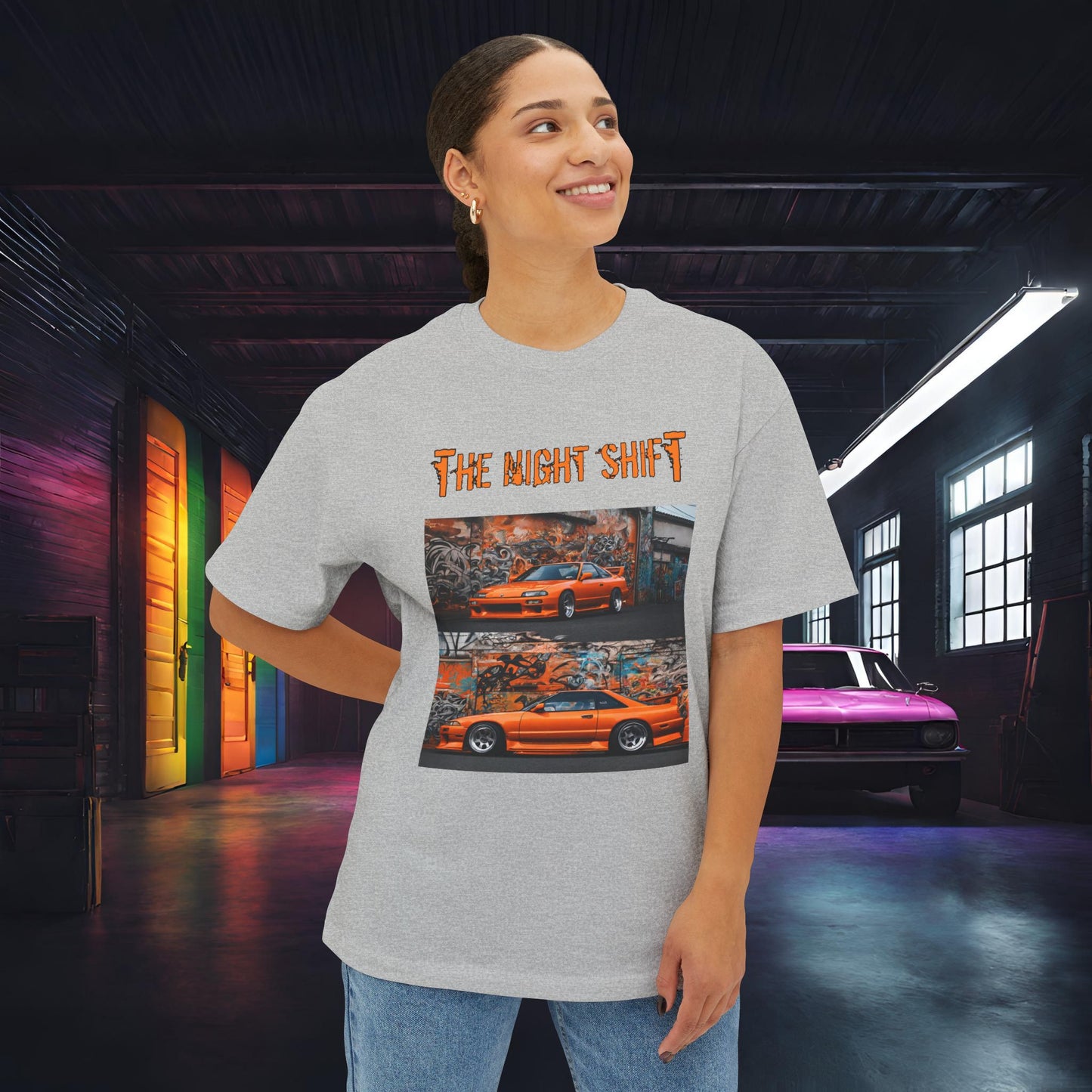 Nissan 240sx Graffiti-Premium, Ultra Soft Unisex Oversized Boxy Tee