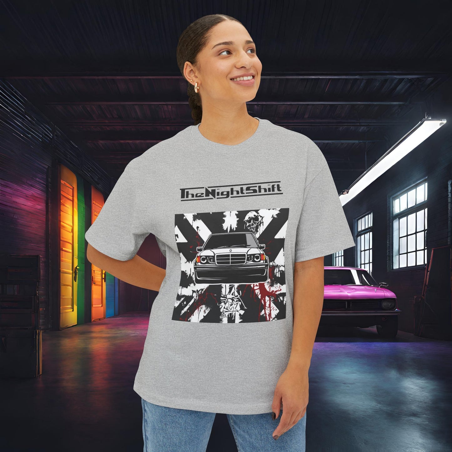 Mercedes Benz 190e Evo 2 AMG- Premium, Ultra Soft, Unisex Oversized Boxy Tee