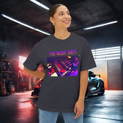 S50B32 Synthwave-Premium, Ultra Soft Unisex Oversized Boxy Tee