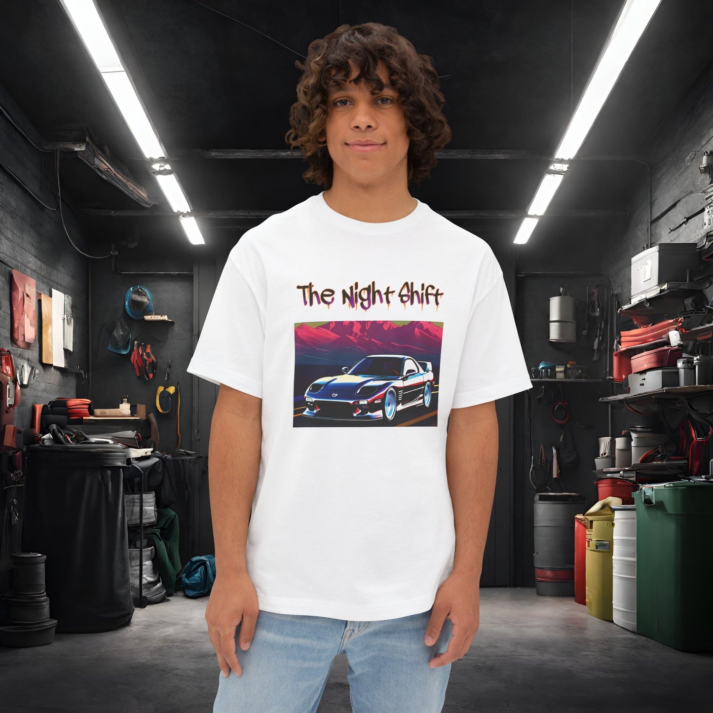 Mazda RX7 Cruising-Premium, Ultra Soft Unisex Oversized Boxy Tee