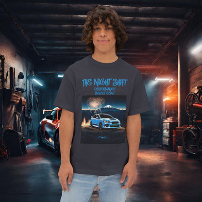 Subaru WRX/STI Fireworks In The Mountains - Premium, Ultra Soft Unisex Oversized Boxy Tee