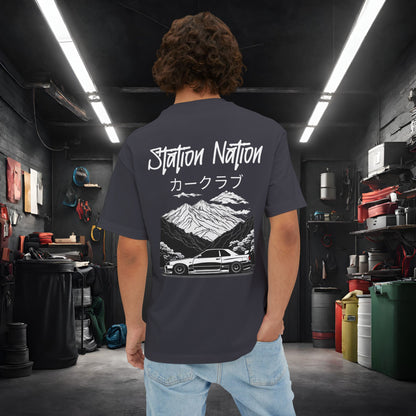 Station Nation-Premium, Ultra Soft Unisex Oversized Boxy Tee