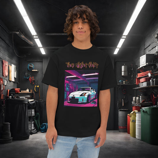 Nissan 350z Synthwave-Premium, Ultra Soft Unisex Oversized Boxy Tee