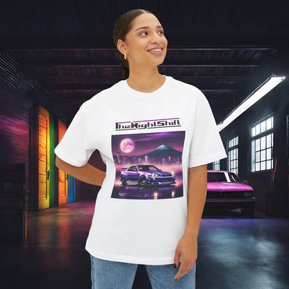 Nissan Skyline R34 Mt Fuji-Premium, Ultra Soft, Unisex Oversized Boxy Tee