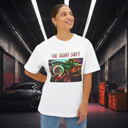 2JZ-GTE Single Turbo Synthwave-Premium, Ultra Soft Unisex Oversized Boxy Tee