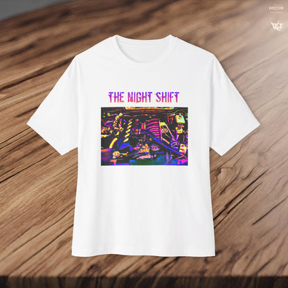 S50B32 Synthwave-Premium, Ultra Soft Unisex Oversized Boxy Tee