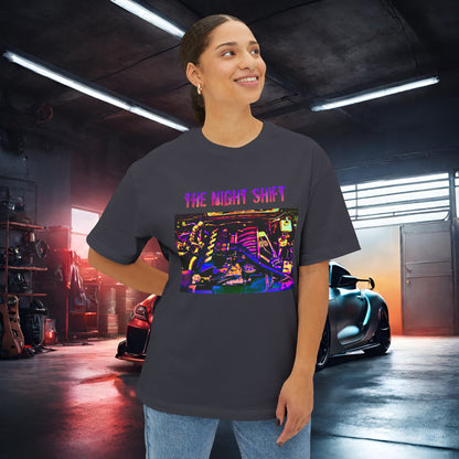 S50B32 Synthwave-Premium, Ultra Soft Unisex Oversized Boxy Tee