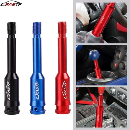 -Aluminum Alloy Car Shift Knob Extender M14X1.5 Adjustable Gear Lever Fit Universal Car RS-SFN115