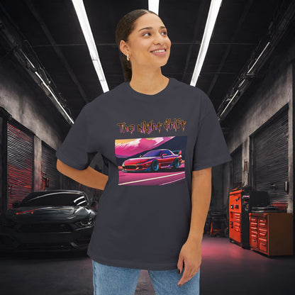 Mazda RX7 Synthwave-Premium, Ultra Soft Unisex Oversized Boxy Tee