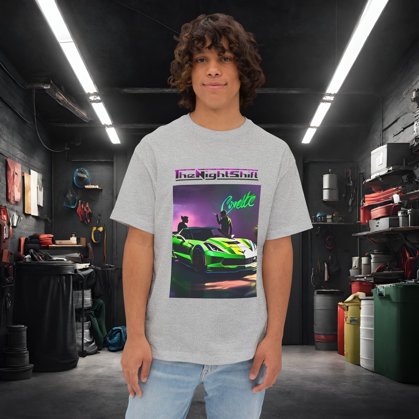 Chevy C7 Corvette-Premium, Ultra Soft Unisex Oversized Boxy Tee