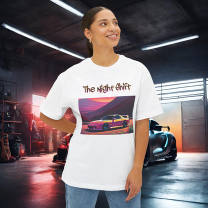 Mazda RX7 Synthwave-Premium, Ultra Soft Unisex Oversized Boxy Tee