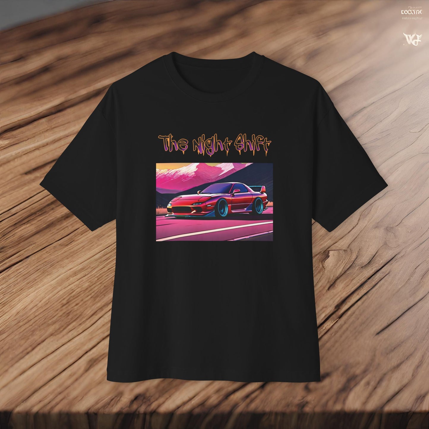 Mazda RX7 Synthwave-Premium, Ultra Soft Unisex Oversized Boxy Tee