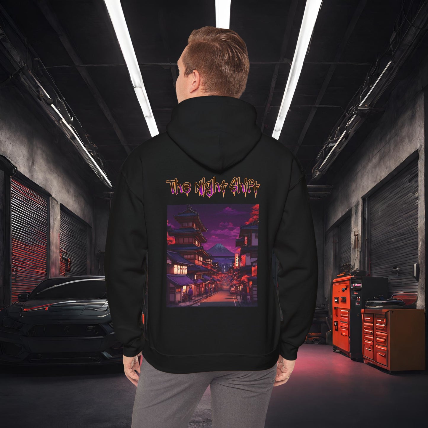 Volcanic Japanese Village-Ultra Soft, Premium Hoodie