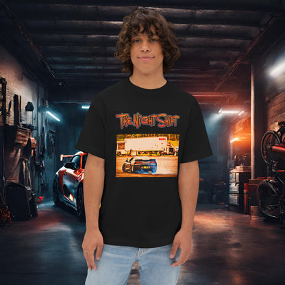 Chevy Corvette C7 Drifting Lebanon Valley-Premium, Ultra Soft Unisex Oversized Boxy Tee