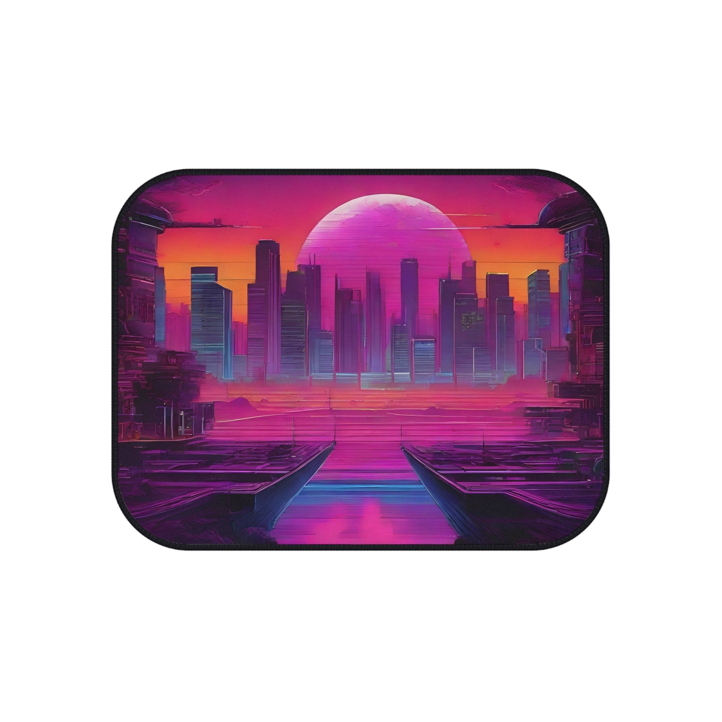 Sunset Synthwave-Premium, High Quality Car Floor Mats (Set of 4)