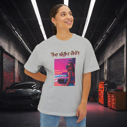 Audi R8 Beach Cruise Synthwave-Premium, Ultra Soft Unisex Oversized Boxy Tee