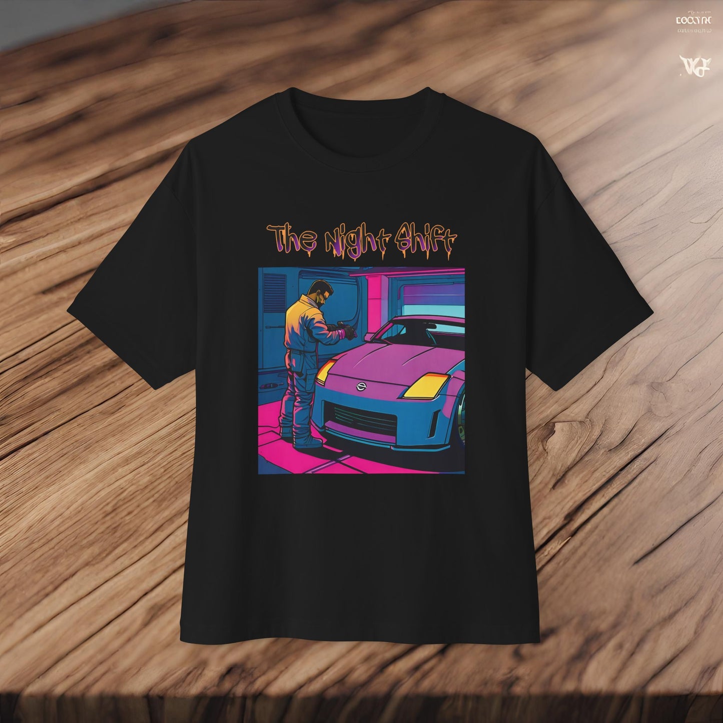 Nissan 350z Garage Queen Synthwave-Premium, Ultra Soft Unisex Oversized Boxy Tee