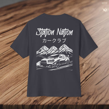 Station Nation-Premium, Ultra Soft Unisex Oversized Boxy Tee