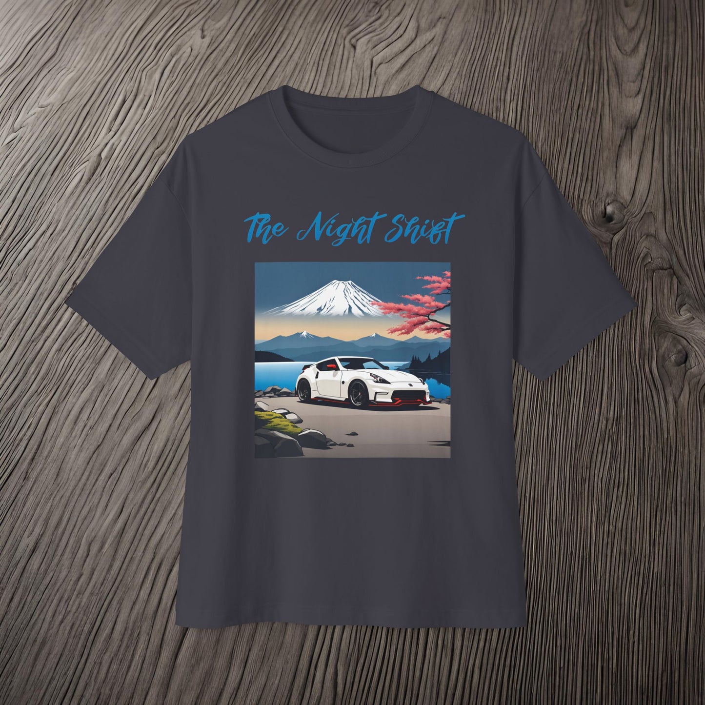 Nissan 370 Mt Fuji-Premium, Ultra Soft, Unisex Oversized Boxy Tee