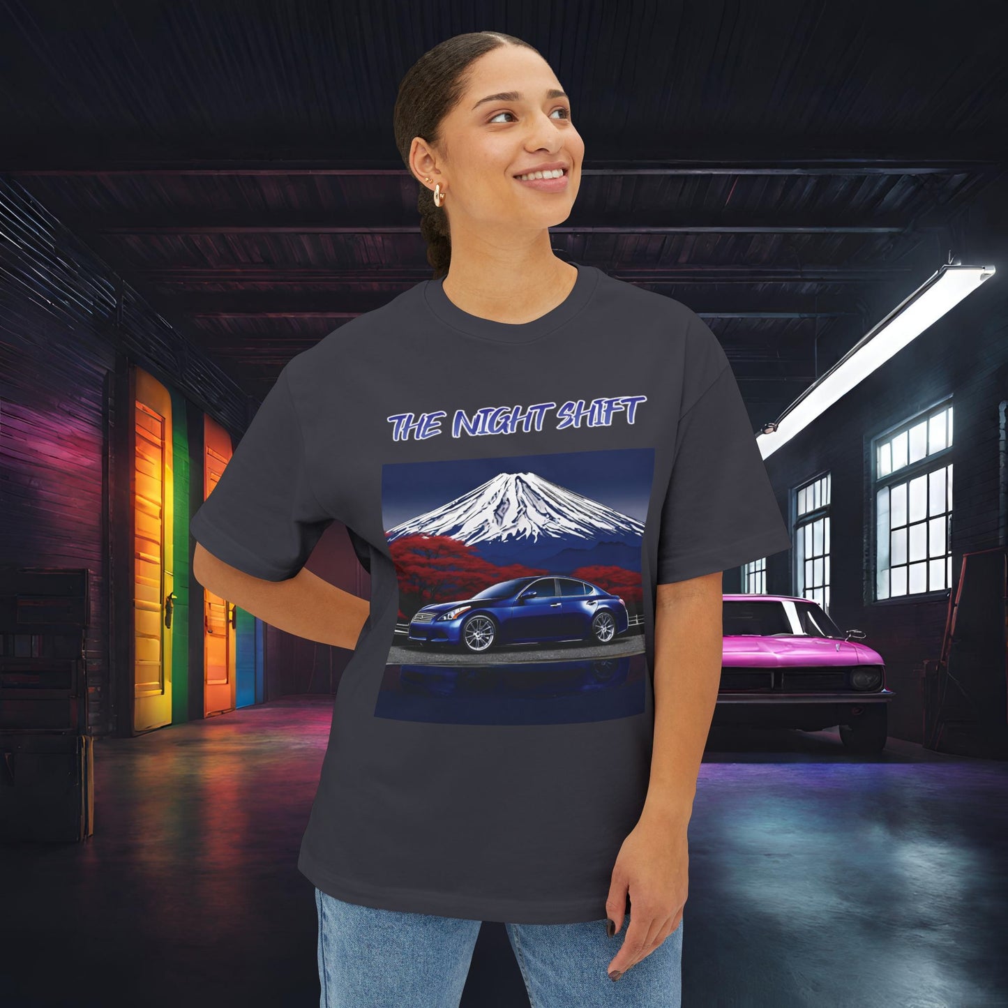 Infiniti G37 Sedan Mt Fuji-Premium, Ultra Soft Unisex Oversized Boxy Tee