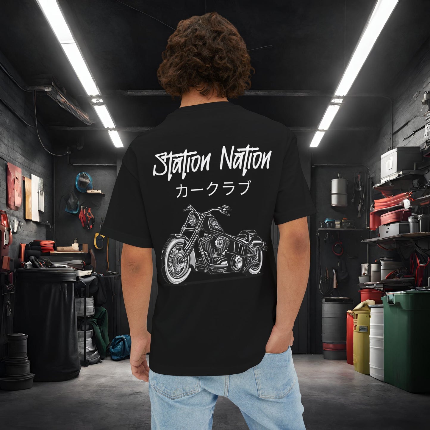 Station Nation-Premium, Ultra Soft Unisex Oversized Boxy Tee