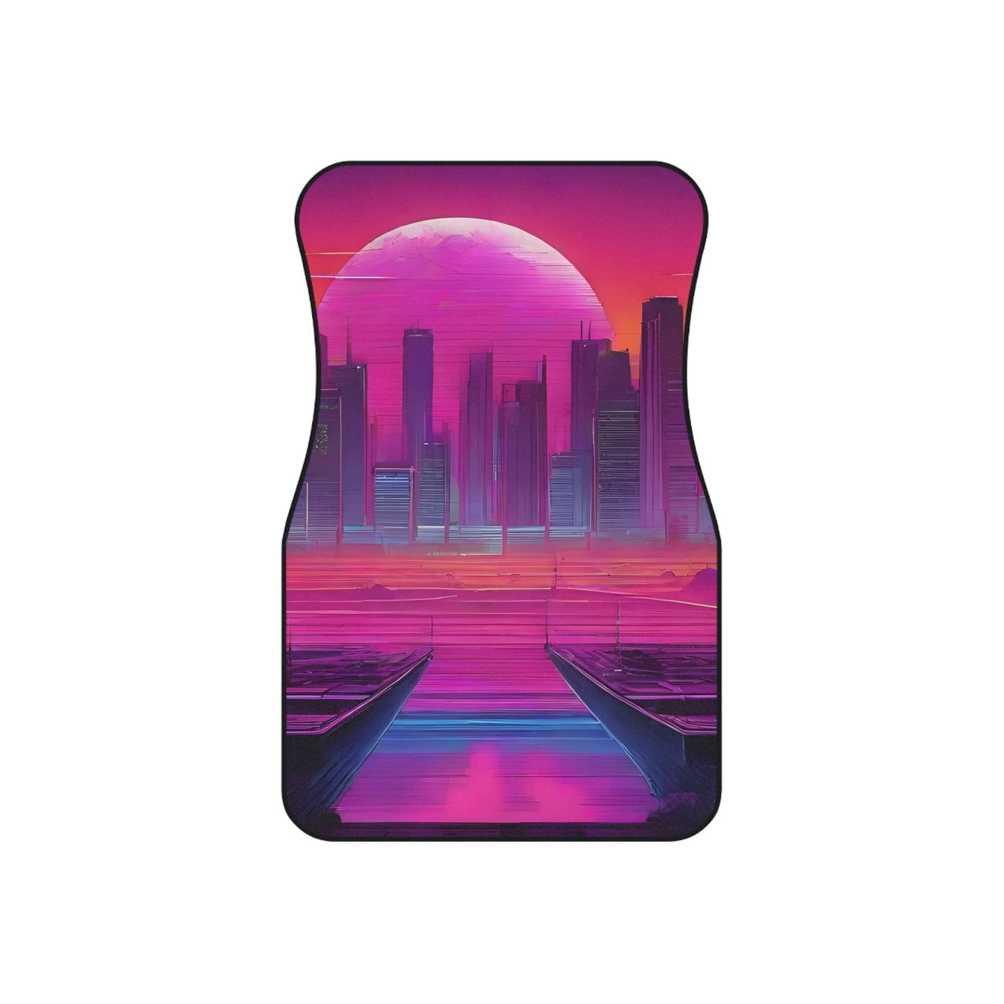 Sunset Synthwave-Premium, High Quality Car Floor Mats (Set of 4)