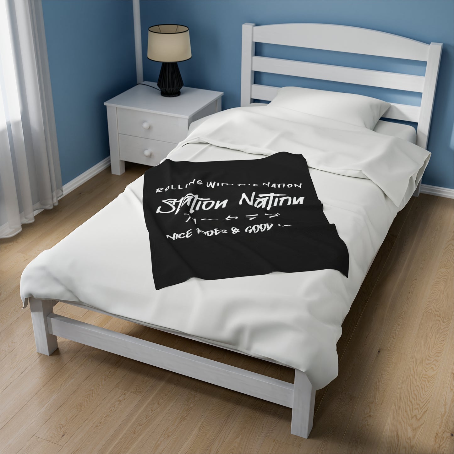 Station Nation-Velveteen Plush Blanket