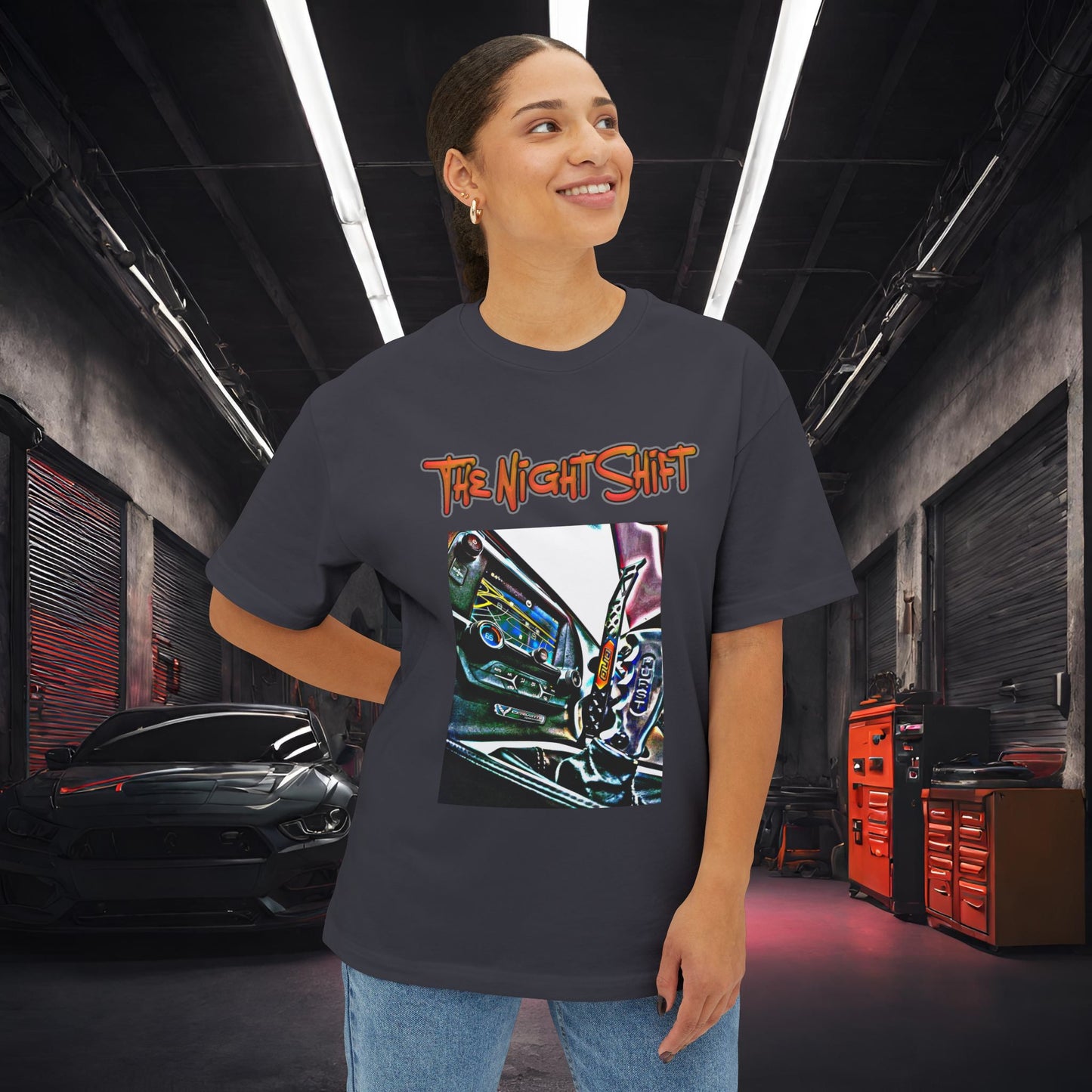 Chevy Corvette C7 DND Performance Interior-Premium, Ultra Soft Unisex Oversized Boxy Tee