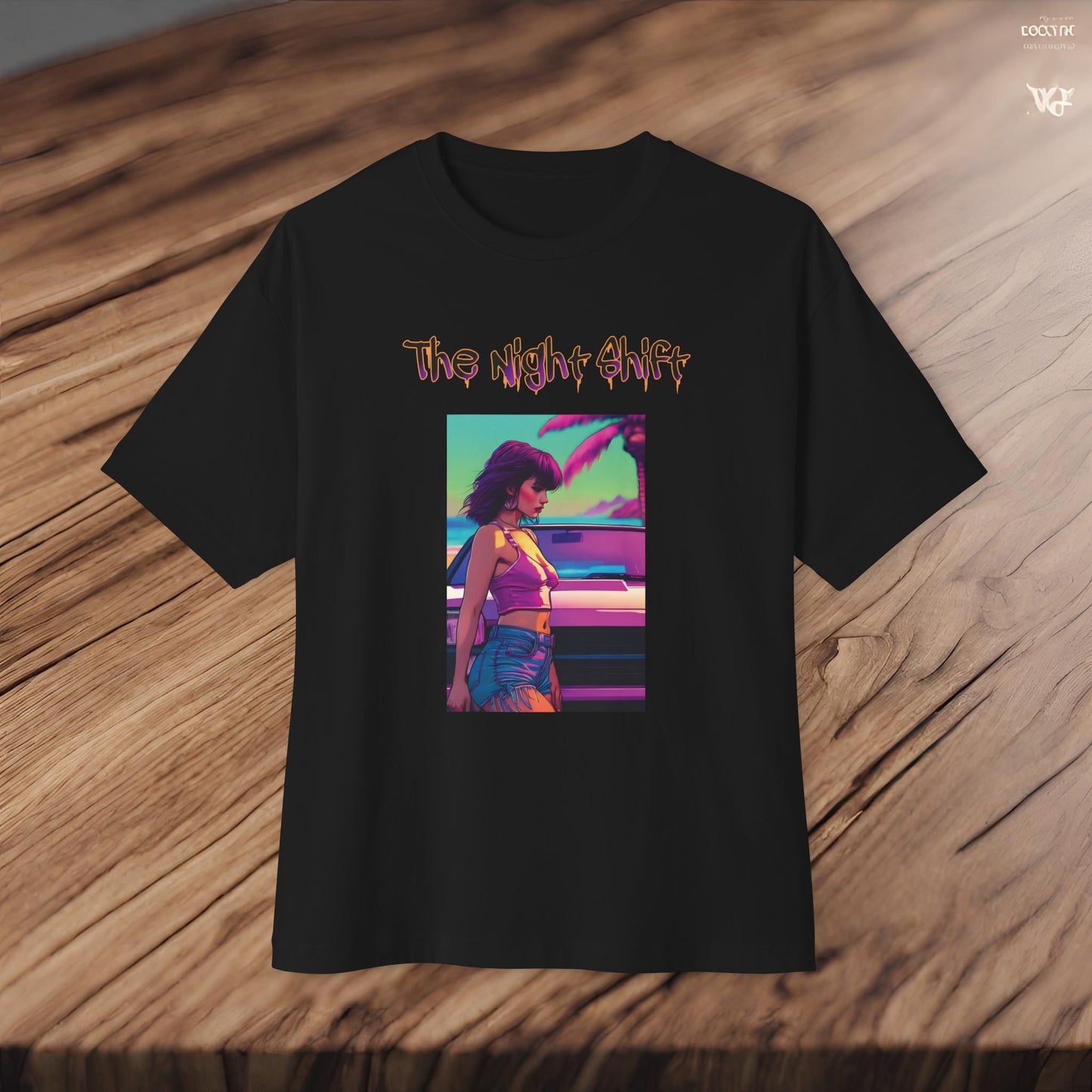 Summer Days Synthwave-Premium, Ultra Soft Unisex Oversized Boxy Tee