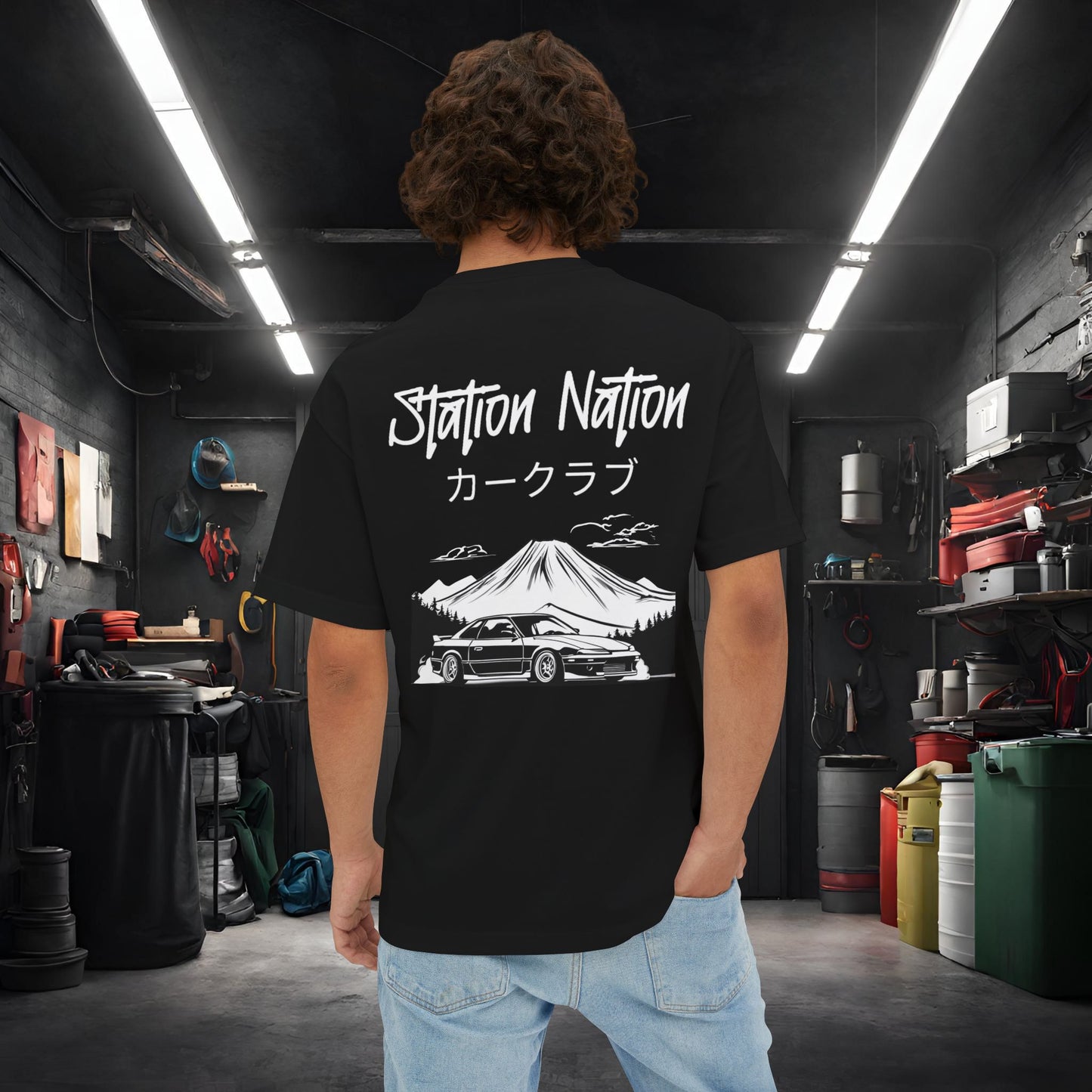 Station Nation-Premium, Ultra Soft Unisex Oversized Boxy Tee