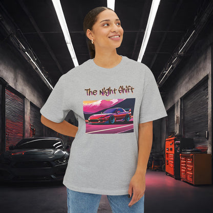 Mazda RX7 Synthwave-Premium, Ultra Soft Unisex Oversized Boxy Tee