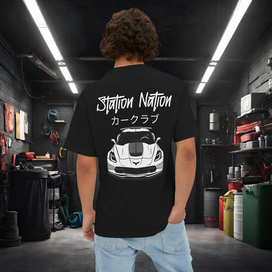 Station Nation-Premium, Ultra Soft Unisex Oversized Boxy Tee