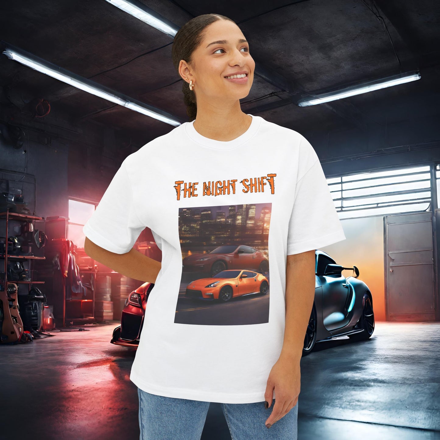 Nissan 370z Nismo Reflection-Premium, Ultra Soft Unisex Oversized Boxy Tee