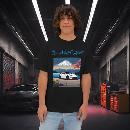 Nissan 370 Mt Fuji-Premium, Ultra Soft, Unisex Oversized Boxy Tee