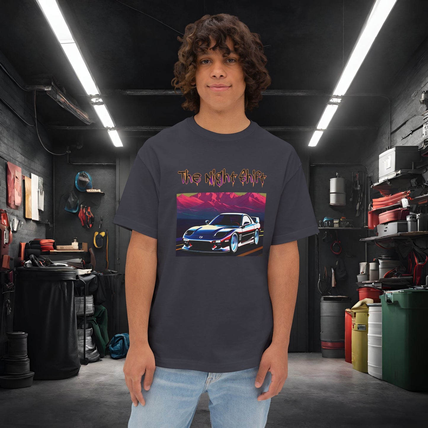 Mazda RX7 Cruising-Premium, Ultra Soft Unisex Oversized Boxy Tee