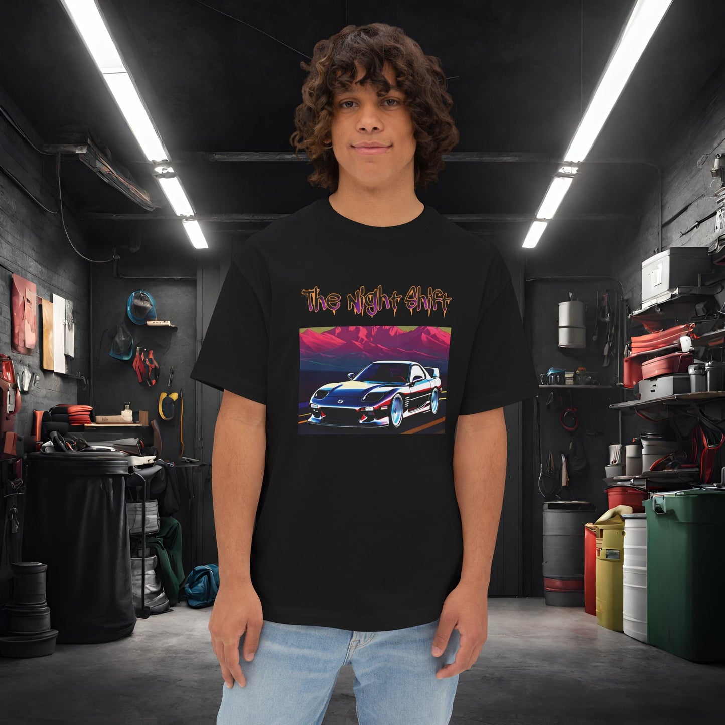 Mazda RX7 Cruising-Premium, Ultra Soft Unisex Oversized Boxy Tee