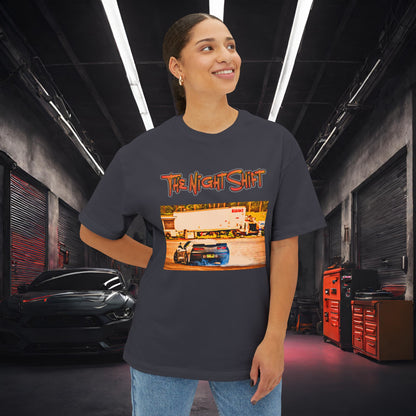 Chevy Corvette C7 Drifting Lebanon Valley-Premium, Ultra Soft Unisex Oversized Boxy Tee