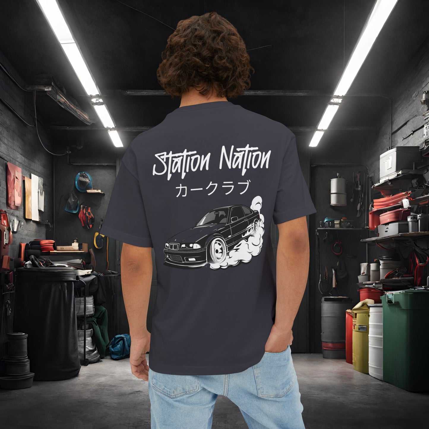 Station Nation-Premium, Ultra Soft Unisex Oversized Boxy Tee