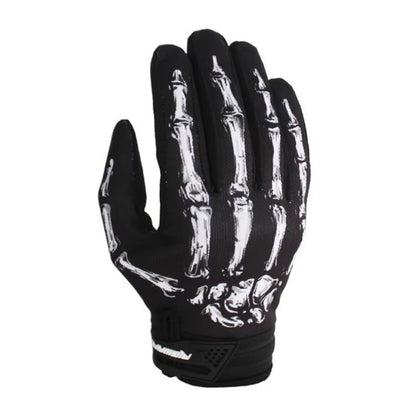 Men Women Motorcycle Cycling Gloves Racing Full Finger Gloves Skull Skeleton Goth Unisex