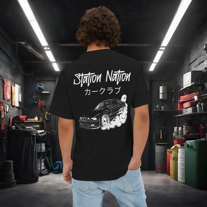 Station Nation-Premium, Ultra Soft Unisex Oversized Boxy Tee